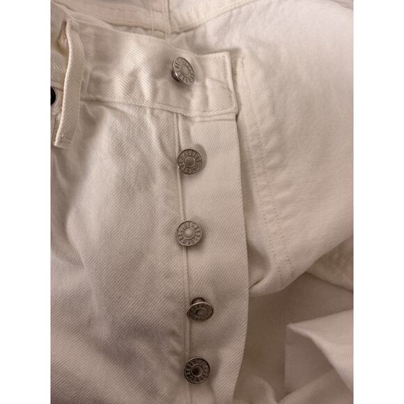 AGOLDE Jeans 28 Womens 90s Mid Rise Loose Fit White Distressed Denim - Picture 9 of 9